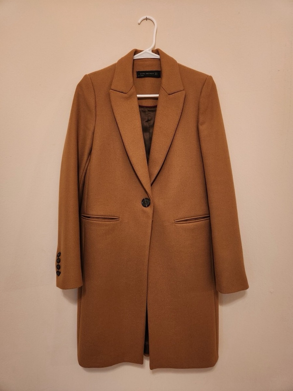 Zara Woman Tailored Single-Breasted Coat